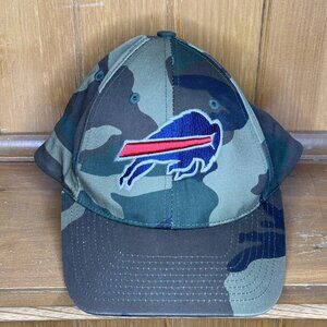 Buffalo Bills Hat Cap Adult One Size Green Camouflage Snapback NFL Logo